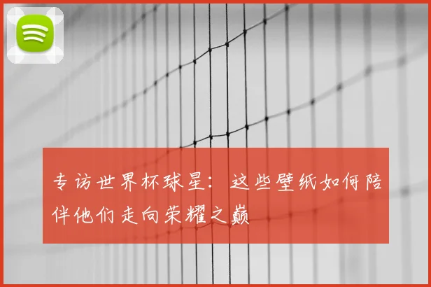 专访世界杯球星：这些壁纸如何陪伴他们走向荣耀之巅