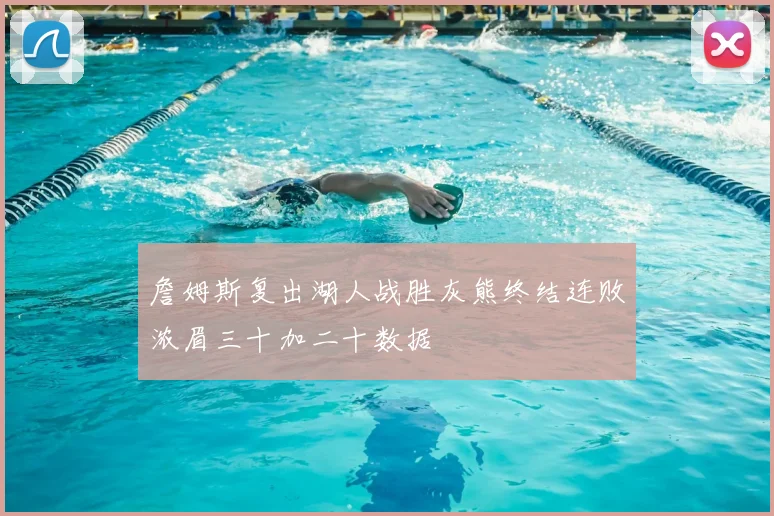 詹姆斯复出湖人战胜灰熊终结连败浓眉三十加二十数据