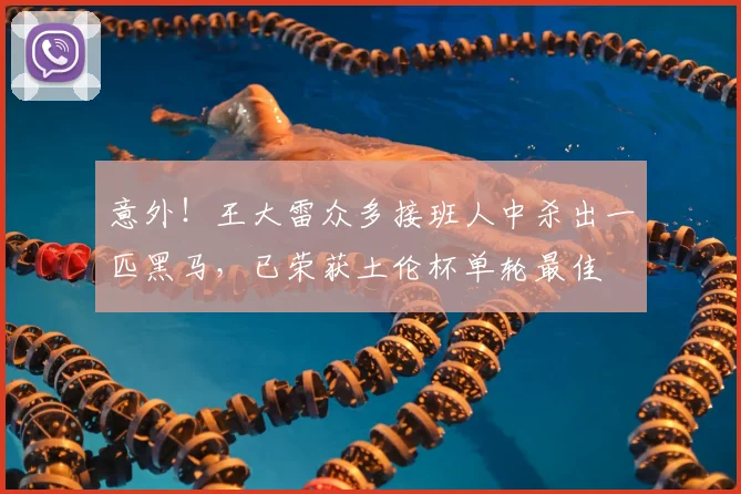 意外!王大雷众多接班人中杀出一匹黑马,已荣获土伦杯单轮最佳
